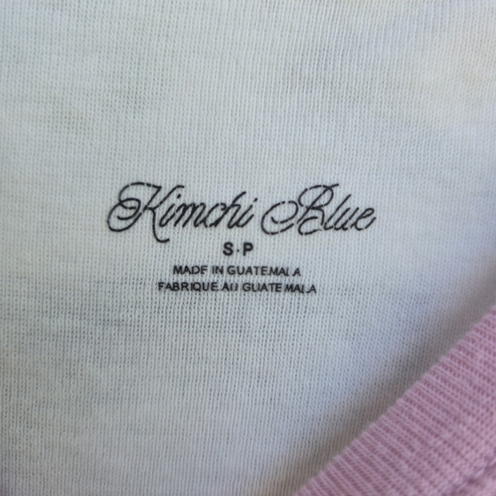 Kimchi Blue Too Perfect Baby Goat Graphic Ringer Baby Tee Urban Outfitters Small - Picture 3 of 9